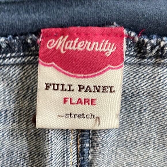 Maternity Full Panel Flare 12 Long Denim Jeans by Old Navy - Picture 5 of 6